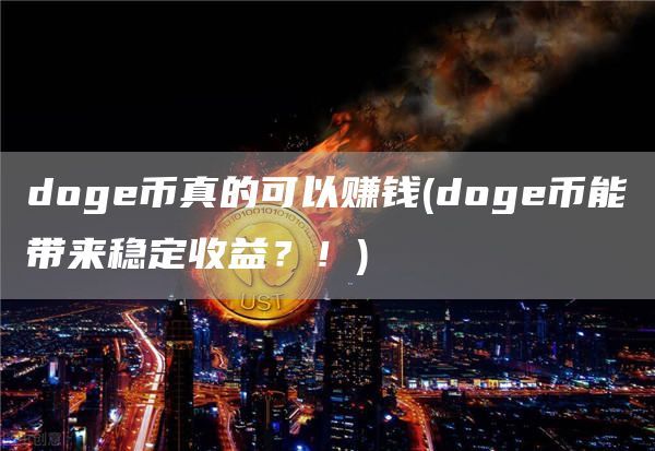 doge币真的可以赚钱(doge币能带来稳定收益？！)